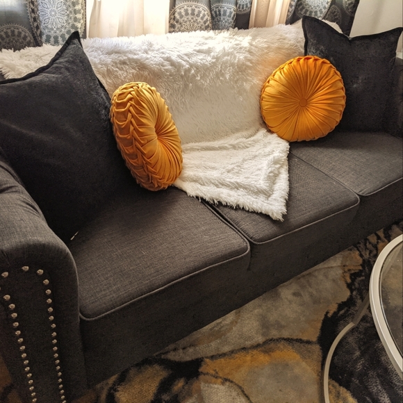 Kelly Clarkson Home Couch Set in Dark Grey - Picture 3 of 4